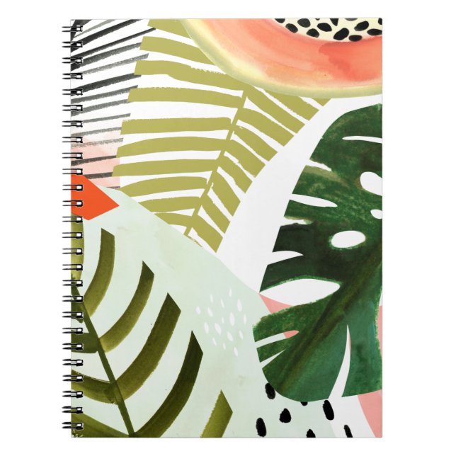 Jungle Beat Tropical Greenery Notebook (Front)