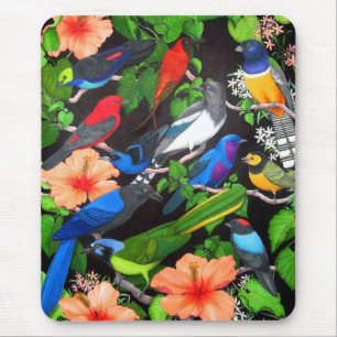 Jungle Birds of Mexico Mouse Pad