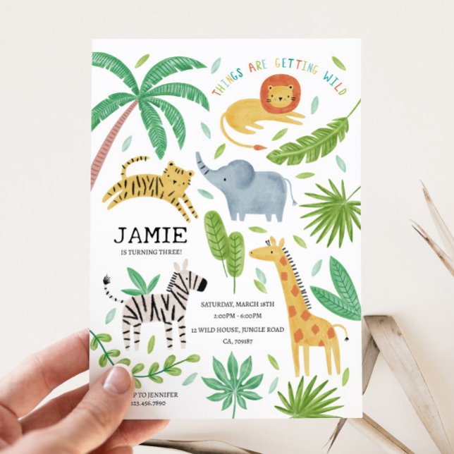 Jungle Birthday Party Invitation (Creator Uploaded)