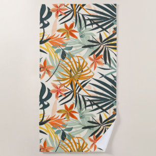 Jungle Bloom Beach Towel