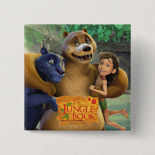 Jungle Book Group Shot 1 15 Cm Square Badge