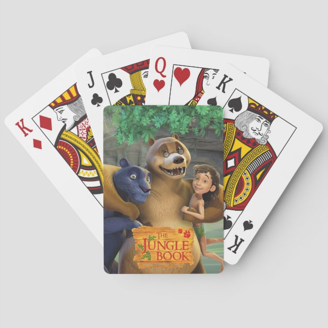 Jungle Book Group Shot 1 Playing Cards (Back)