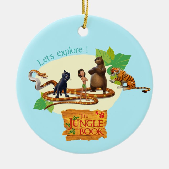 Jungle Book Group Shot 4 Ceramic Tree Decoration (Front)