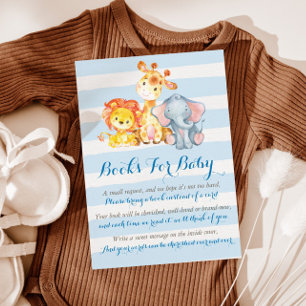 Jungle Book Request Card, Elephant Books For Baby Enclosure Card