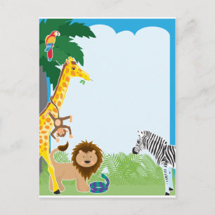 Jungle Border Postcard