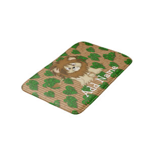 Jungle Cartoon Lion Kid's Bedroom Rug or Mat