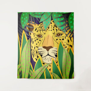Jungle Cat No. 5 Large Tapestry