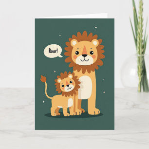 Jungle Cats Fathers Day Card
