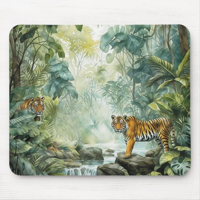 Jungle Cats Mouse Pad (Front)
