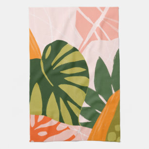 Jungle Collage I Tea Towel
