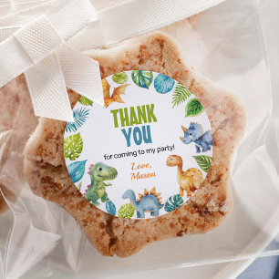Jungle Dinosaur Boy Labels Birthday Baby Shower