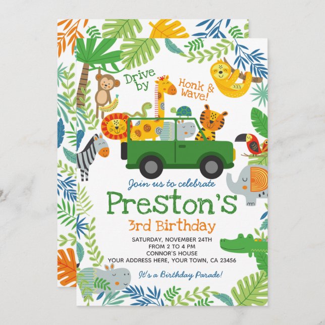 Jungle Drive By Invitation (Front/Back)