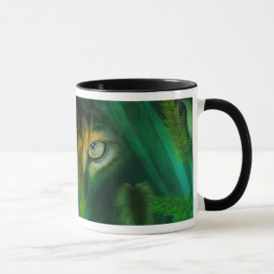 Jungle Eyes - Jaguar Art Mug