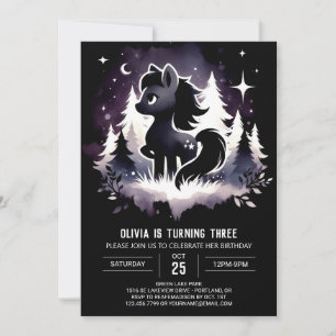 Jungle Fantasy Horse Birthday Invitation