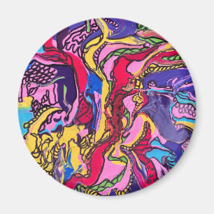 ‘Jungle Fever’ Design Round Magnets
