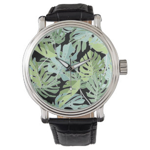 Jungle Floral Pattern Watch