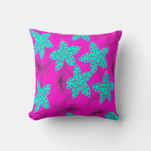 Jungle Floral Throw Pillow