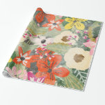 Jungle Flowers Wrapping Paper<br><div class="desc">Jungle Flowers Wrapping Paper</div>