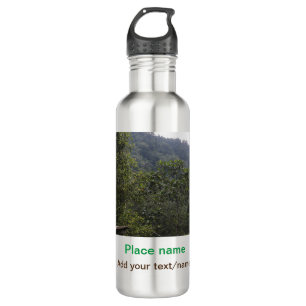 Jungle forest trees moutain travel add place name  710 ml water bottle