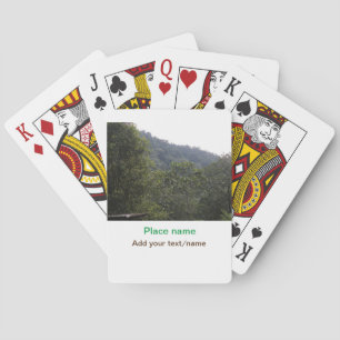 Jungle forest trees moutain travel add place name playing cards