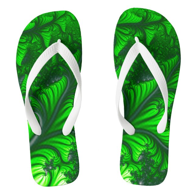 Jungle fractal jandals (Footbed)