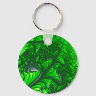Jungle fractal key ring