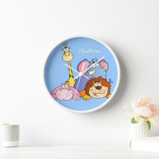 Jungle Friends Wall Clock