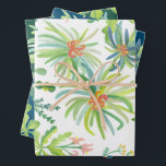 Jungle Garden Watercolor Botanical Floral Wrapping Paper Sheet<br><div class="desc">Hand-painted botanical pattern. THANK YOU FOR SUPPORTING INDEPENDENT ARTISTS! All artwork and designs are created by me. I love to draw and paint! Thanks for shopping with me and supporting my creativity! :) Check my shop for lots more colors and designs or let me know if you'd like something custom!...</div>