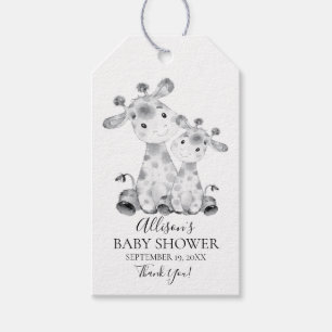 Jungle Giraffe  Baby Shower Favour Gift Tag