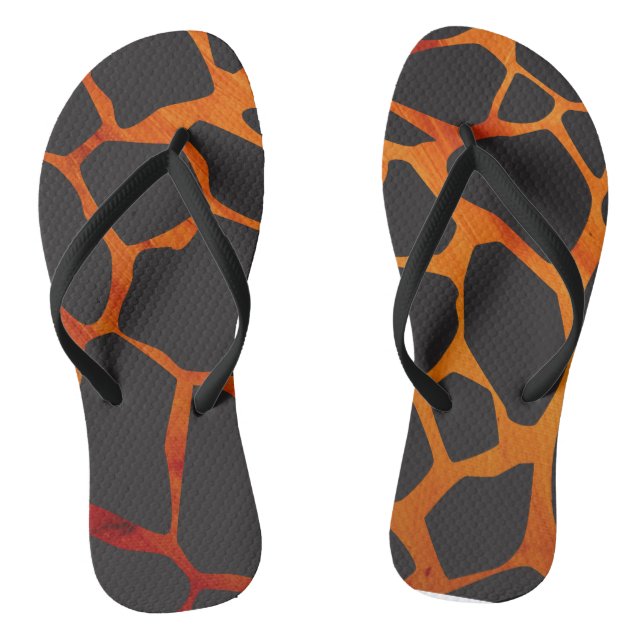 Jungle Giraffe Print Jandals (Footbed)