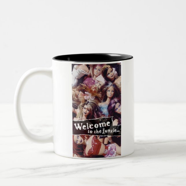 jungle grl Two-Tone coffee mug (Left)