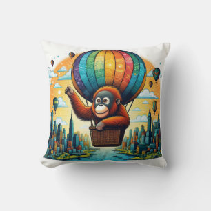 Jungle Harmony: Orangutan-Inspired Cushion