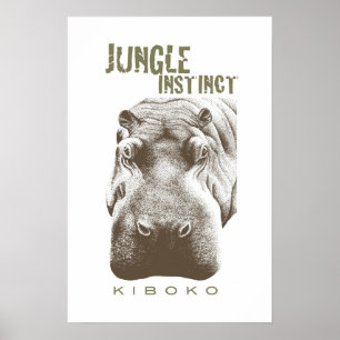 Jungle Instinct™_Kiboko_2 tone brown Poster