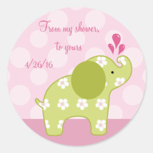 Jungle Jill Elephant Label/Stickers/Envelope Seals