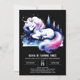 Jungle Kids Horse Birthday Invitation