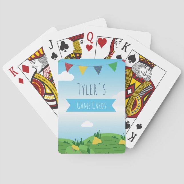 Jungle Kids Personalised Playing Cards (Back)