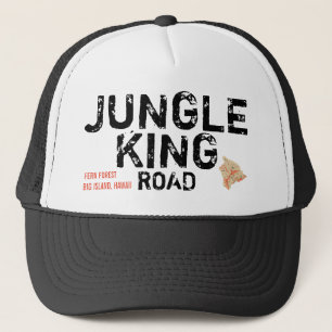 JUNGLE KING ROAD FERN FOREST, HAWAII TRUCKER HAT