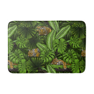 Jungle kitties bath mat