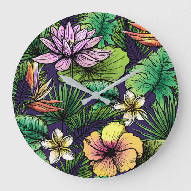 Jungle Large Clock (Front)