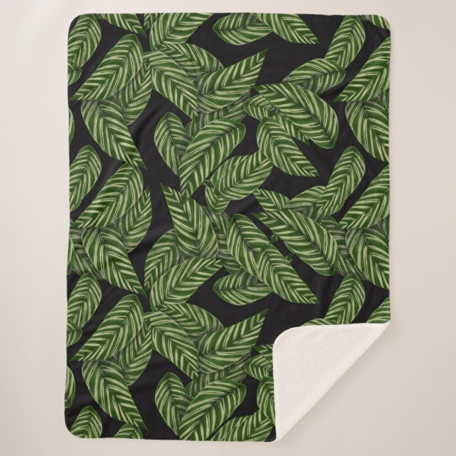 jungle leaves blanket (Front)