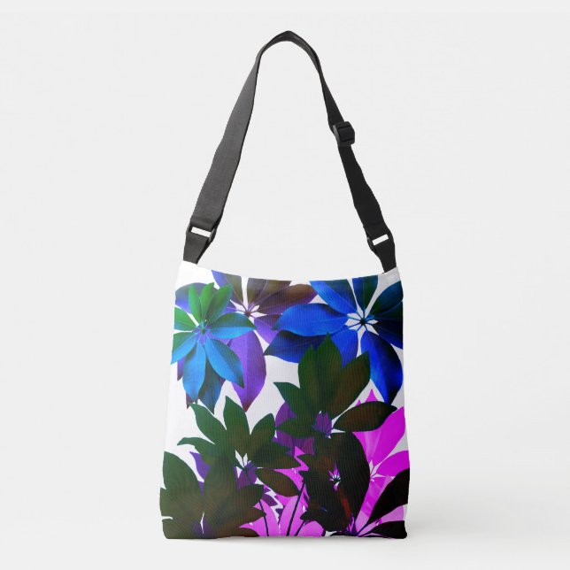 Jungle leaves Cross-Body Bag (Front)