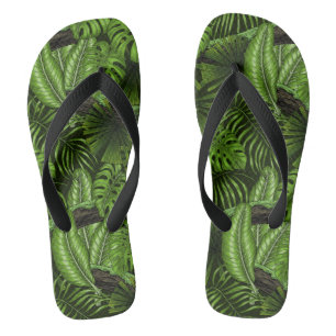 Jungle leaves jandals