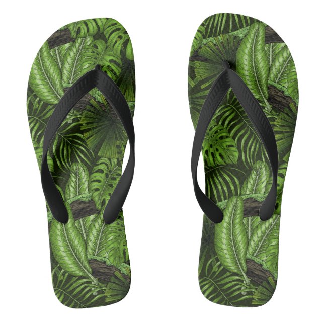 Jungle leaves jandals (Footbed)