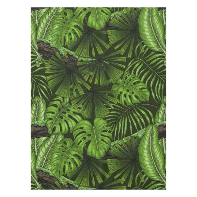 Jungle leaves tablecloth (Front)