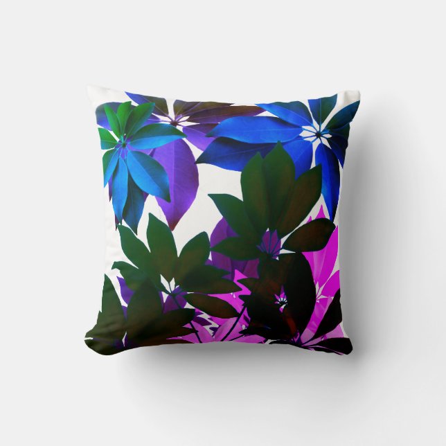 Jungle leaves Throw Cushion (Front)
