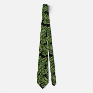 jungle leaves tie