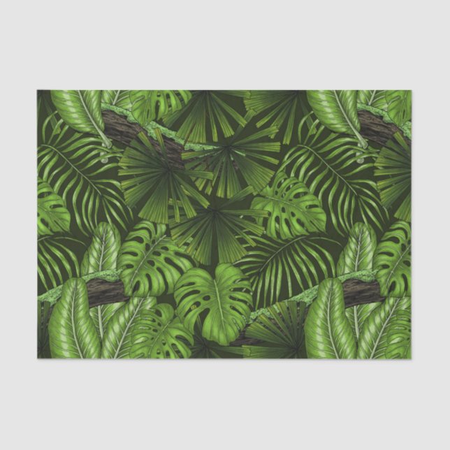 Jungle leaves tissue paper (Front)