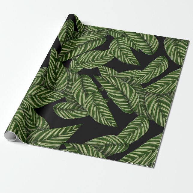 jungle leaves wrapping paper (Unrolled)