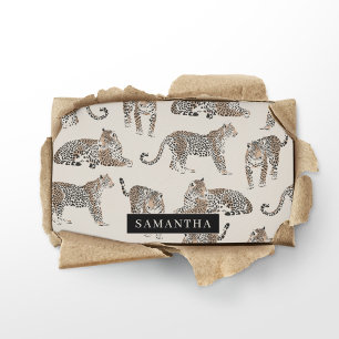 Jungle Leopard Wild Animal Pattern   Business Card
