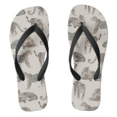 Jungle Leopard Wild Animal Pattern   Jandals (Footbed)